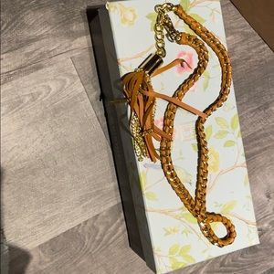 Michael kors leather belt